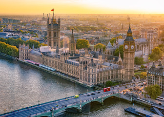 Houses of Parliament at sunset