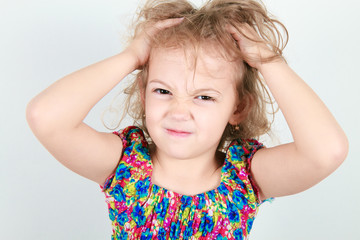 a raging five year old girl