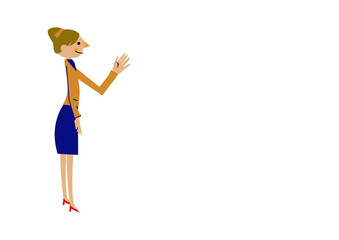 白人の女性。会社員。ビジネスウーマン。