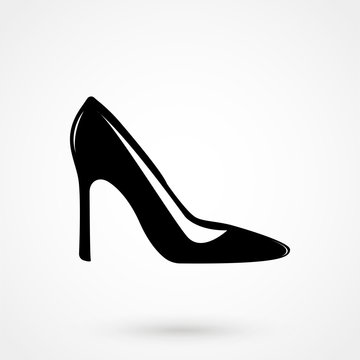 woman shoes vector icon
