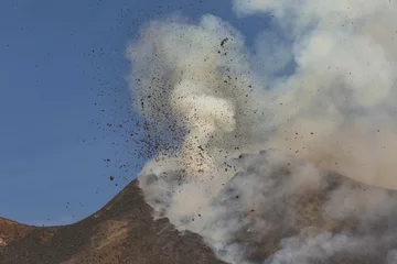 Foto auf Alu-Dibond Eruption of Etna Volcano In Sicily  © Wead
