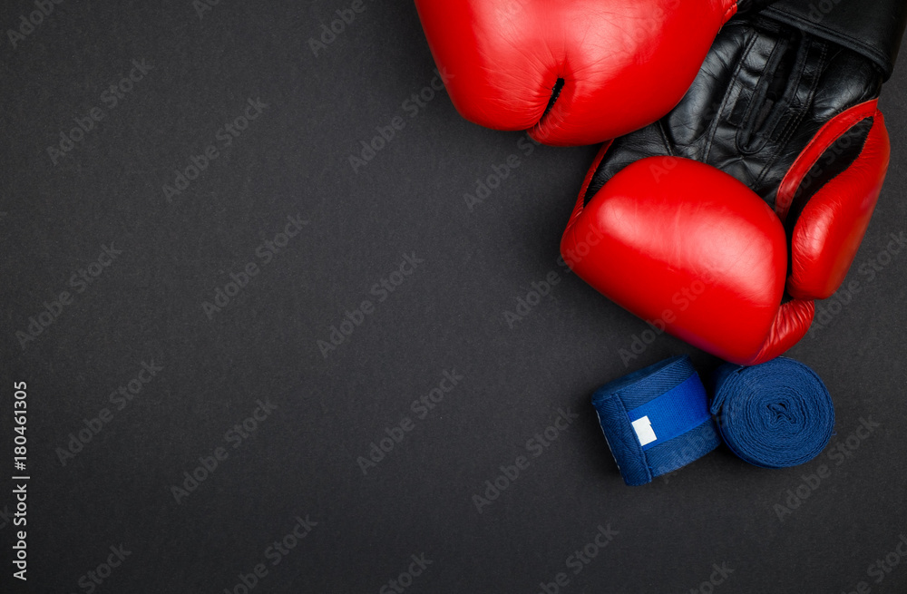 Wall mural Red boxing gloves