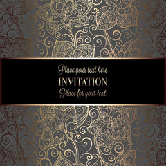 Victorian background with frame