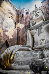 Sukhothai historical park in Thailand