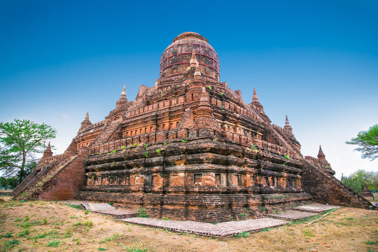 Bulethi pagoda temple in Bagan. Myanmar