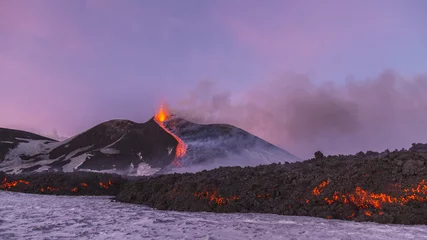 Stoff pro Meter Eruption of Etna Volcano in Sicily,Italy © Wead