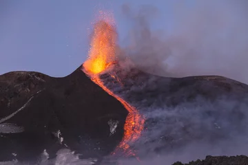 Fotobehang Eruption of Etna Volcano in Sicily,Italy © Wead
