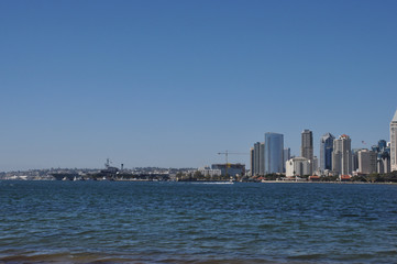 Naklejka premium Cityscape of San Diego