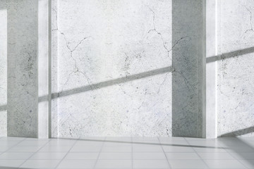 Concrete exterior with clean wall