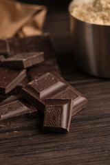 Muffins baking ingredients