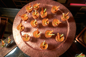 Healthy fresh vegetable smoothie