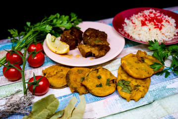 Tasty Indian food mix pakora