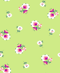 cute ditsy flower print - seamless background