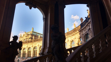 Treppenblick im Dresdner Zwinger