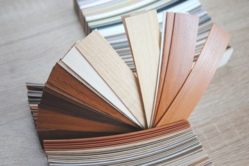 Catalog of wood-chip samples. Catalog of Edge Edge Samples for Furniture Production