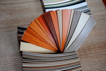 Catalog of wood-chip samples. Catalog of Edge Edge Samples for Furniture Production