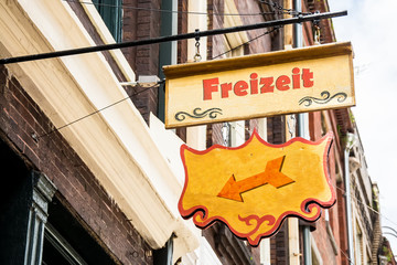 Obraz premium Schild 258 - Freizeit