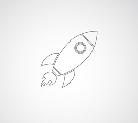 rocket spaceship icon