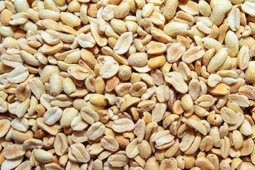 peeled peanuts for background