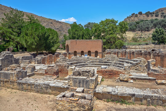 Ancient town Gortyna on Crete, Greece