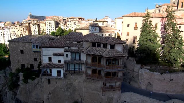 Casas colgadas en Cuenca ( Castilla La Mancha) Video Aéreo