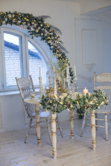 Christmas decorations, Christmas tree, gifts, new year