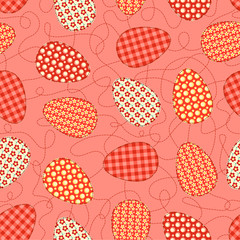 Easter pink seamless pattern.