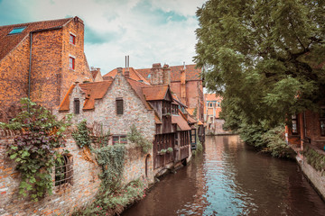 Brügge, Belgien, Mittelalter, Mittelalterstadt, Alte Bauwerke, Alte Gebäude