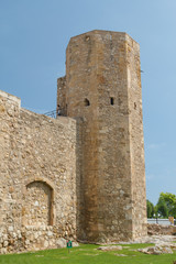 Fototapeta na wymiar Ruins of Tarragona city medieval fortifications, Spain