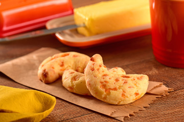 Cheese breads on to go package