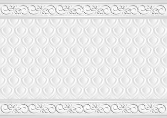 white background with vintage ornaments