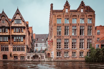 Foto auf Glas Brügge, Belgien, Mittelalter, Mittelalterstadt, Alte Bauwerke, Alte Gebäude © Holger Feulner
