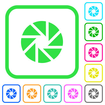 Aperture vivid colored flat icons icons