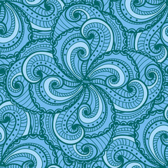 Abstract blue beautiful background with curls