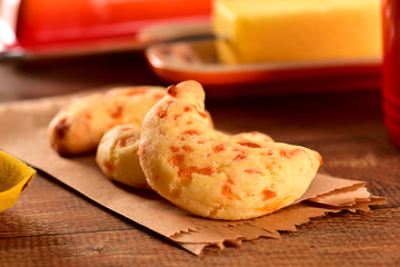 Cheese breads on to go package