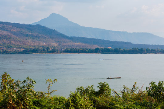 Pakse city in south Laos