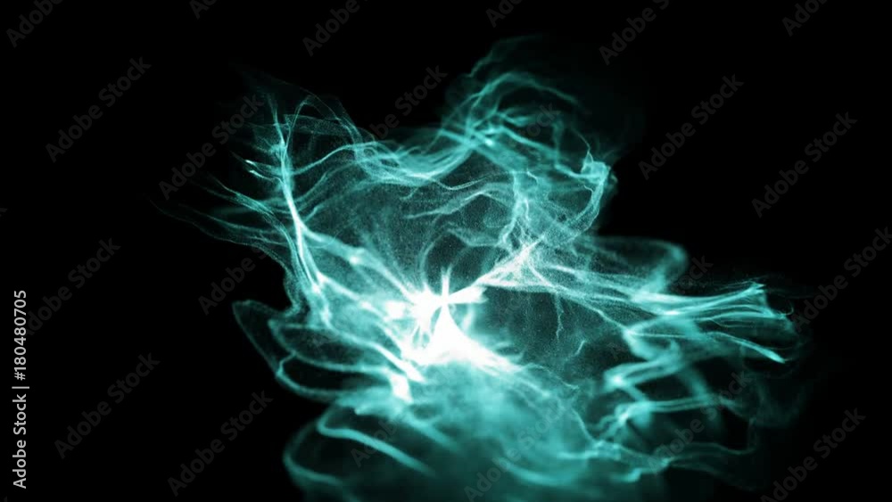 Poster 3d rendering abstract digital particles on black background with dots. high definition abstract cgi 