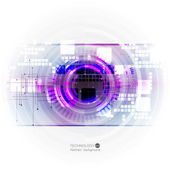 Obraz premium Radial abstract graphics, vector illustration.