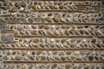 Détail de l'église de Rignieux-le-Franc, Ain, France