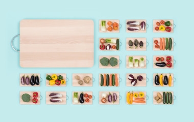 Fresh vegetables and healthy eating