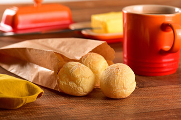 Cheese breads on to go package