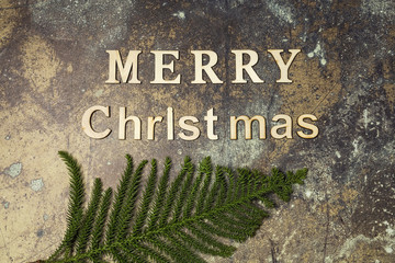 background with word Merry Christmas