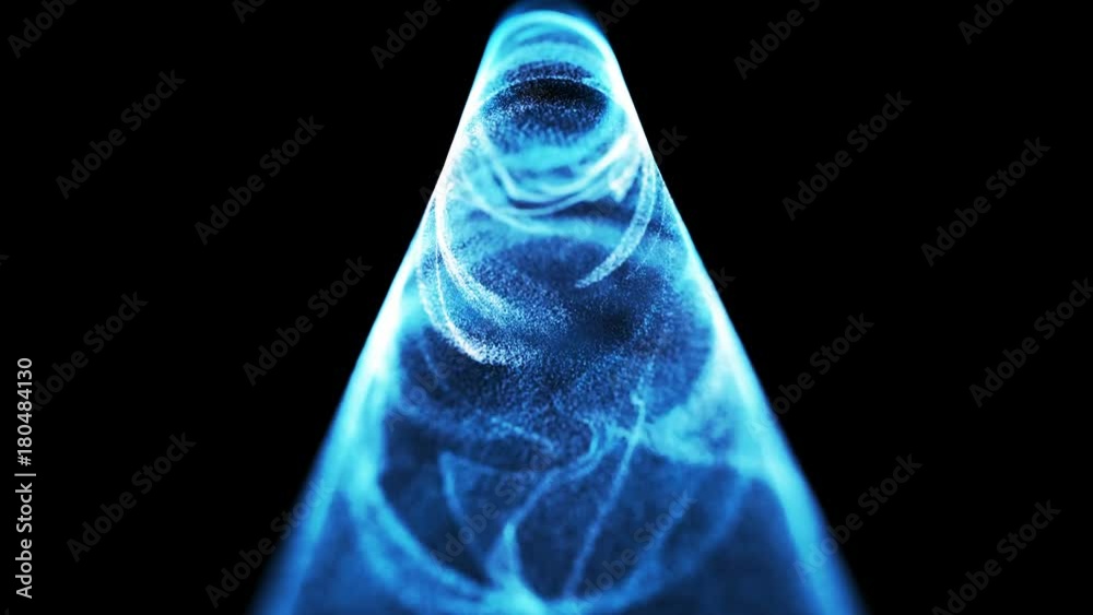 Poster 3d rendering abstract digital particles on black background with dots. high definition abstract cgi 