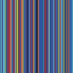 Retro Color Straight Vertical Variable Width Stripes