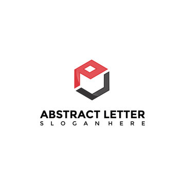 Abstract Box Logo Template. Vector Illustrator Eps. 10