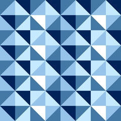 Diamond seamless background pattern in blue.