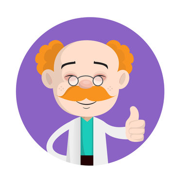 recommend clip art: Smiling Doctor Showing Thumbs Up Vector
