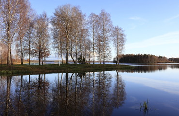 Calm water in the bay