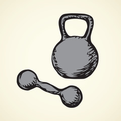 Weight. Vector drawing