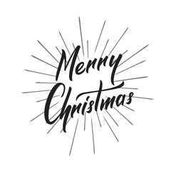 Christmas. Merry Christmas text lettering design. Holiday typography logo design